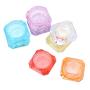 YiZYiF Refillable Cosmetic Containers Diamond-Shape Clear Cosmetic Sample Empty Pots Jars with Lids for Cream Lotion Eye Shadow Powder Multicolor (40Pcs) 5g/5ml