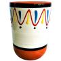 Cactus Canyon Ceramics Spanish Terracotta 5-Piece Cup Set, White