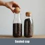 Tenrry 150/300/600ml Glass Storage Tank Practical Borosilicate Storage Jars for Restaurant Heat-Resistant