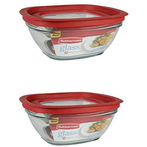 Glas-Lebensmittelbehälter Set (2er-Pack)