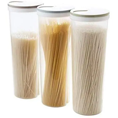 WANGLXST Storage Jar, Food Storage Container Set, Pantry Durable Seal Pot Cereal Storage Containers Dry Foods Liquids Clear Containers, White WANGLXST Storage Jar, Food Storage Container Set, Pantry Durable Seal Pot Cereal Storage Containers Dry Foods Liquids Clear Containers, White