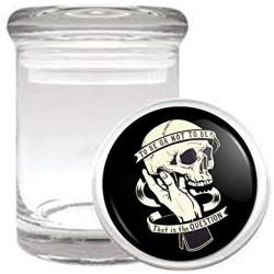 To Be Or Not To Be Hamlet Skull Shakespeare Medical Odorless Glass Jar