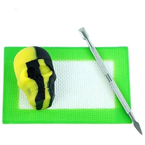 Ensemble de Moulage à Cire TOPJAR (Série Crâne) – Jaune/Noir Antiadhésif – Pot en Silicone 15ml & Petit Mat Vert & Outil de Sculpture Chacun Ensemble de Moulage à Cire TOPJAR (Série Crâne) – Jaune/Noir Antiadhésif – Pot en Silicone 15ml & Petit Mat Vert & Outil de Sculpture Chacun
