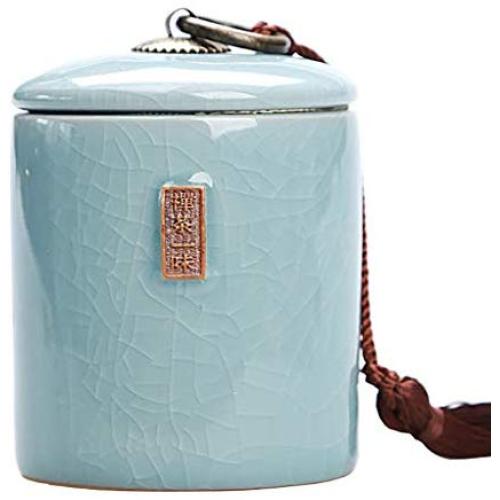 Cereal Containers Sealed Ceramic Tea Can, Travel Storage Tank Containers (color : A)