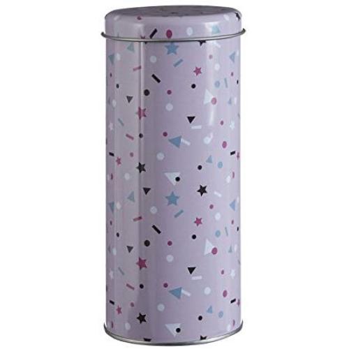 Premier Housewares Stellar Storage Canister, Tin, Pink, 8 x 8 x 18 cm