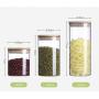 Glass Jar with Bamboo Lid Food Candy Storage Bottles Tea Container Caning Sealing Violetta Mason Jars Kitchen Accessories
