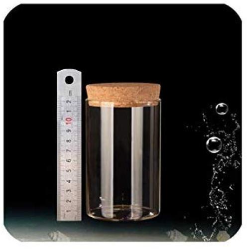 Dia 78Mm Glass Sealed Wishing Jar For Food Storage With Cork In Tubular Best 2Pcs/Pack,78X120Mm