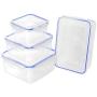 Hemoton 4PCS Food Storage Containers with Lids Plastic Containers Set for Dishwasher Microwave Freezer Safe