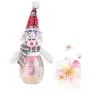 LIOOBO Christmas Candy Jar Snowman Santa Clear Plastic Candy Jar Gift Bottle Holder Decorative Candy Box for Christmas Party Favor