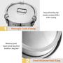 Food Storage Containers Jar 304 Stainless Steel with Lids Airtight Bpa Free Large, Cookie Jar Cereal Coffee Storage Containers Jar for Kitchen Pantry Organization Canister Candy Bulk, 6.9L/14L