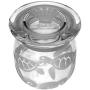 IncisoArt Hand Etched Vibe Storage Jar Sandblasted (Sand Carved) Glass Handmade USA Custom (Sea Turtles Waves, 12.25 Ounce (362ml))