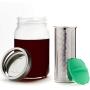 Rumble Jar - Next-Gen Cold Brew Coffee Maker for 32oz Mason Jar - 200 Micron Filter Is Ideal for Coarse Grounds & Stronger Coffee - Made Famous on Kickstarter - Includes Mason Jar & Cotton Filter Sock