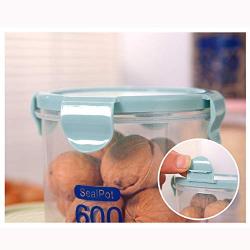 ?Ywoow? Storage Plastic Sealed Cans Kitchen Storage Box Transparent Food Canister Keep Fresh Jar