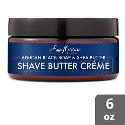 SheaMoisture African Black Soap Mens Shave Butter Creme, 6 Ounce