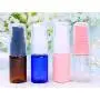 12PCS Flacons Doseurs Plastiques Bleus de 10ML / 0.34oz Sans BPA pour Maquillage, Fond de Teint, Cosmétiques, Sérums, Soins de la Peau, Crèmes, Liquides, Savons, Huiles Essentielles