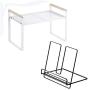 Kitchen Multi-Functional Organizer, Wooden Detachable Storage Organizer, Spice Rack for Storage of Spice Jars/Bedroom/Bathroom,White,M