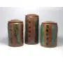 Pottery Kitchen Storage Jar Set of Five Stoneware Covered Jars Pottery Kitchen Storage Jar Set of Five Stoneware Covered Jars