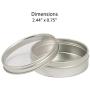 20z Jars with Lid Cans W/slip on Pretty Clear Window Top Shows Off Your Contents 2 Pcs