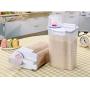 Anpay Airtight Food Storage Containers Hand-held With Measuring Cup, Food Storage Box Plastic Moisture-proof Sealing Grain Jar for kitchen
