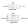 MISAZ 2 Pieces 50G Face Powder Case with Puff, Plastic Empty Loose Powders Box Makeup Jar Travel Kit Blusher Cosmetic Containers with Sifter and Lids