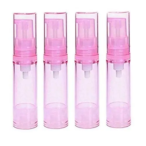 4PCS 10ML 0.34oz Pink Empty Refillable PS Plastic Airless Jars Pot Bottle Vacuum Pump Press Container Vial For Make-up Cosmetic Foundations Lotion Cream Liquid Toner Emulsion 4PCS 10ML 0.34oz Pink Empty Refillable PS Plastic Airless Jars Pot Bottle Vacuum Pump Press Container Vial For Make-up Cosmetic Foundations Lotion Cream Liquid Toner Emulsion