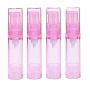 4PCS 10ML 0.34oz Pink Empty Refillable PS Plastic Airless Jars Pot Bottle Vacuum Pump Press Container Vial For Make-up Cosmetic Foundations Lotion Cream Liquid Toner Emulsion