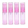 4PCS 10ML 0.34oz Pink Empty Refillable PS Plastic Airless Jars Pot Bottle Vacuum Pump Press Container Vial For Make-up Cosmetic Foundations Lotion Cream Liquid Toner Emulsion