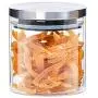 WLANGLX Airtight Speisebehälter Set mit Deckeln aus Robuster, BPA-Freier Edelstahl-Qualität zum Trockenhalten von Lebensmitteln – Ideal für Müsli, Mehl, Süßigkeiten und Snacks