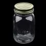 Glass Tea Coffee Canister Cookie Jar Storage Tin Honey Pot Dispenser 3 Sizes - Clear, 500ml Glass Tea Coffee Canister Cookie Jar Storage Tin Honey Pot Dispenser 3 Sizes - Clear, 500ml