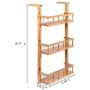 Refrigerator Hanging Organizer Rack, 3-Layer Fridge Mounted Spice Jars Storage Shelf, Side Wall Stand for Kitchen Cabinet Cupboard by Mostbest