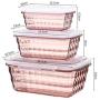 Plastic Kitchen Square Food Storage Containers Canister Grain Storage Tanks Food Storage Jar Airtight Food Storage Containers-weibo