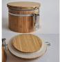 Bamboo Sealed Jars, Kitchen Household Grain Storage Tanks, Storage Spices/Coffee Beans/Tea