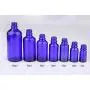 3 Stück 15ml/0.5oz Leere Wiederbefüllbare Blaue Glas-Ätheröl-Tropfversiegeln mit Glaspipette, Weißer Gummenspitze, Kosmetikbehälter, Glasbehälter, Set für Aromatherapieöle