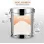 Contenant en Acier Inoxydable avec Couvercle, Grand Récipient Hermétique pour Riz, Organisation et Rangement de la Cuisine, Cellier, Idéal pour les Snacks, le Sucre, le Café, la Farine – 5 Tailles (Volume : 2,5L) Contenant en Acier Inoxydable avec Couvercle, Grand Récipient Hermétique pour Riz, Organisation et Rangement de la Cuisine, Cellier, Idéal pour les Snacks, le Sucre, le Café, la Farine – 5 Tailles (Volume : 2,5L)