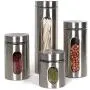 Kitchen supplies glass sealed storage tank stainless steel with lid tea cans seasoning jar food storage bottle ZP3071715,3600ML