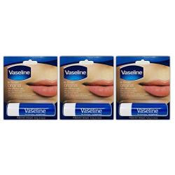 Vaseline Lip Therapy Original | Lip Balm with Petroleum Jelly for Providing Your Lips with Ultimate Hydration and Essential Moisture to Treat Chapped, Dry, Peeling, or Cracked Lips; 0.16 Oz (3 Pack)