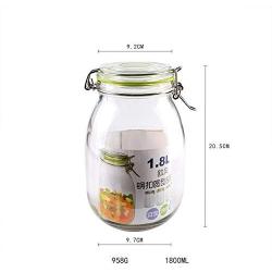 YL LY Thickened Glass Large Sealed Cans Food Cans Steel Buckle Sealing Performance Better 1800Ml2000Ml 1800Ml Round