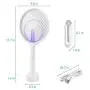 Électrochoc Bug Zapper Racket 1 Pack, Lampe-Piège à Moustiques 3 en 1 avec Raquette, Rechargeable USB, Piège à Insectes Intérieur/Extérieur, Grille en Maille 3 Couches Électrochoc Bug Zapper Racket 1 Pack, Lampe-Piège à Moustiques 3 en 1 avec Raquette, Rechargeable USB, Piège à Insectes Intérieur/Extérieur, Grille en Maille 3 Couches