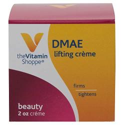 The Vitamin Shoppe DMAE Beauty Crème, Lighting Crème that Firms Tightens Skin, Aloe Vera Creme (2 Ounces Cream)