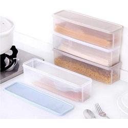 KyStudio Moisture-Proof Home Spaghetti Noodle Storage Container Plastic Kitchen Food Chopsticks Box Jar