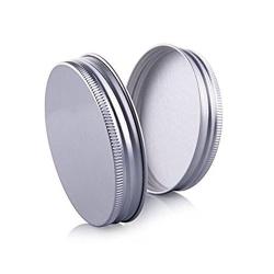 6Pcs 180ml Clear Round Plastic Jars with Golden Aluminium Lid - Empty Cosmetic Containers Bottle Case Pot for Storage Food Sample Lotion Facial Cream Mask Ointment Tea Pill