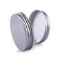 6Pcs 180ml Clear Round Plastic Jars with Golden Aluminium Lid - Empty Cosmetic Containers Bottle Case Pot for Storage Food Sample Lotion Facial Cream Mask Ointment Tea Pill