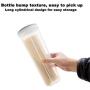VPOTNT Noodle storage box, whole grains, sealed cans, screw cap, kitchen storage, plastic round, moisture-proof storage tank (Khaki)