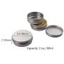 23pcs 2oz/60ml Sliver Aluminum Tin Jar with Screw Lid and Blank Labels