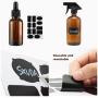 Glass Spray Bottle, SXUDA Amber Glass Spray Bottles Set Roller Bottles for Essential Oils, Cleaning Products or Aromatherapy (16OZ, 8OZ, 4OZ, 2OZ, 2OZ Dropper Bottle) x 2, 10 ml Roller Bottle x 4
