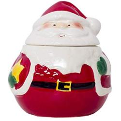 UPKOCH Cute Salt Pepper Jar Santa Claus Ceramic Container Christmas Decor Kitchenware
