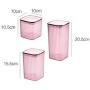 Kitchen Food Storage Jar Airtight Food Storage Kitchen Glass Jar Moisture-Proof Home Multi-Purpose Jam Bottle Cruet Matte Plastic Sealed Can Storage Box, (Color : Small Purple)