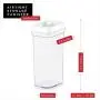 DW?LLZA KITCHEN Airtight Food Storage Containers with Lids ? 4 Piece Set/All Same Size - Medium Air Tight Clear Plastic Pantry & Kitchen Container for Chips & Snacks BPA-Free - Keeps Food Fresh & Dry
