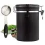 Boîtes à Café Hermétiques AUOKER, Acier Inoxydable – Valve CO2 Unidirectionnelle, Pignon de Suivi de Date et Cuillère Mesurante - Pour Conserver Plus Longtemps les Graines et les Morceaux de Café Frais. Boîtes à Café Hermétiques AUOKER, Acier Inoxydable – Valve CO2 Unidirectionnelle, Pignon de Suivi de Date et Cuillère Mesurante - Pour Conserver Plus Longtemps les Graines et les Morceaux de Café Frais.