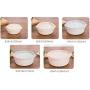 uirend Plastic Storage Box Set - 5PCS Round Storage Jars Microwave Freezer Box Plastic Tubs Fruit Picnic Lunches Meal Prep